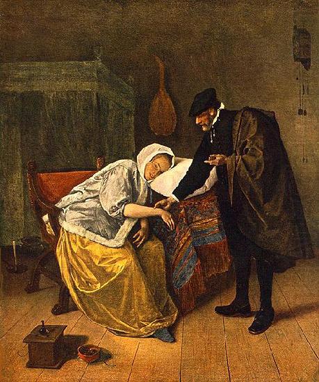 The Sick Woman, Jan Steen